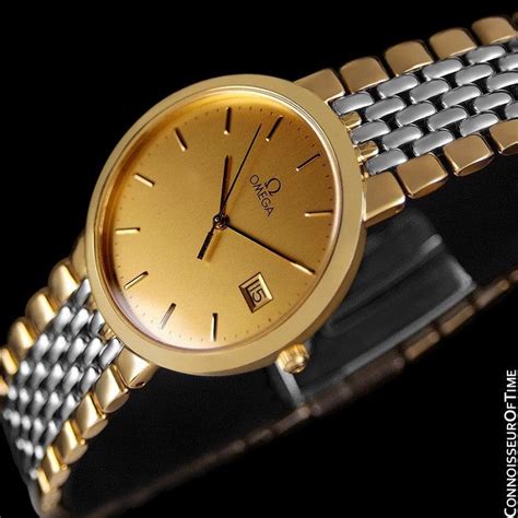 omega deville gold plated watch|omega deville gold men's watch.